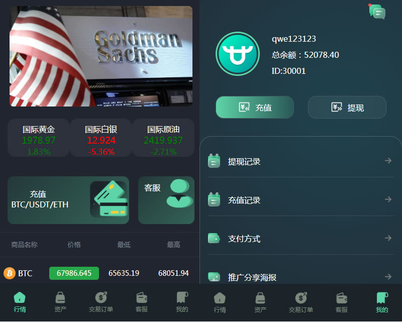 YJ184八国语言重构UI外汇微盘MT4/MT5源码/微交易所/秒合约时间盘/带文本搭建教程