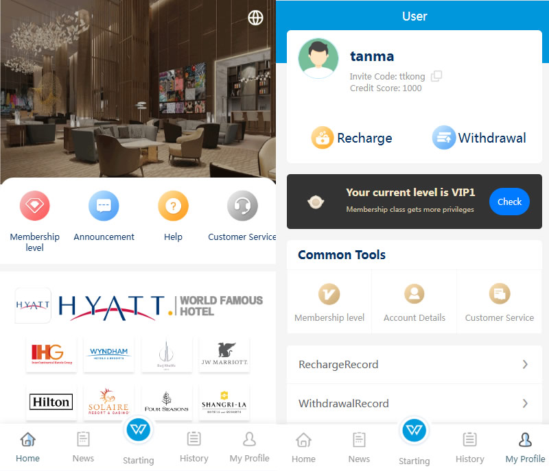 YJ185HYATT多语言酒店刷单抢单投资理财带分销卡单连单打针功能带源工程文件